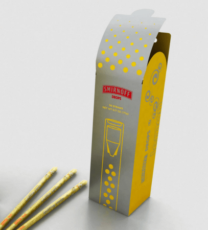 alcohol straws box